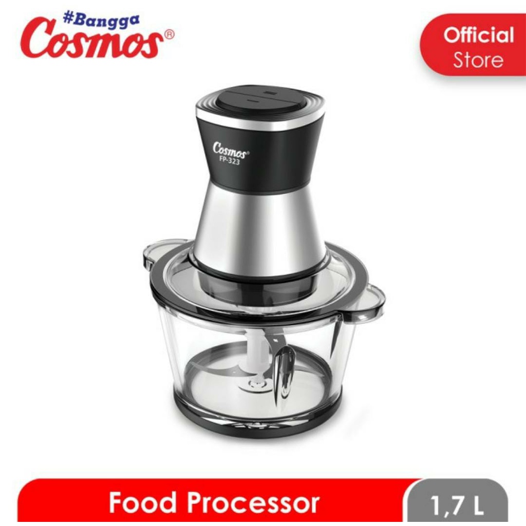 Food Chopper Cosmos FP 323 Hitam Pengupas Bawang Food Processor Cosmos Penggiling Daging Penghalus Bumbu