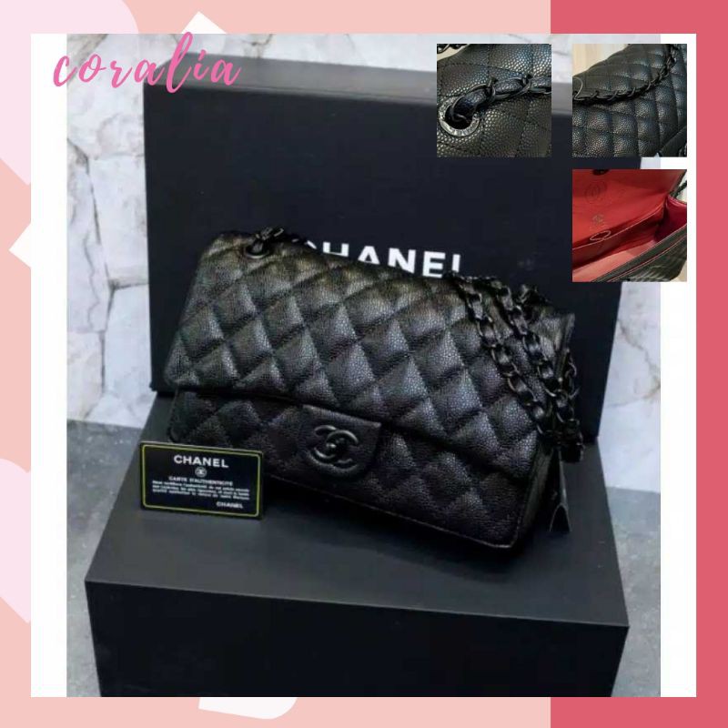 Tas Wanita | Fashion Import | Tas Wanita Terbaru | Coralia | Chanel Classic Caviar Semi Premium