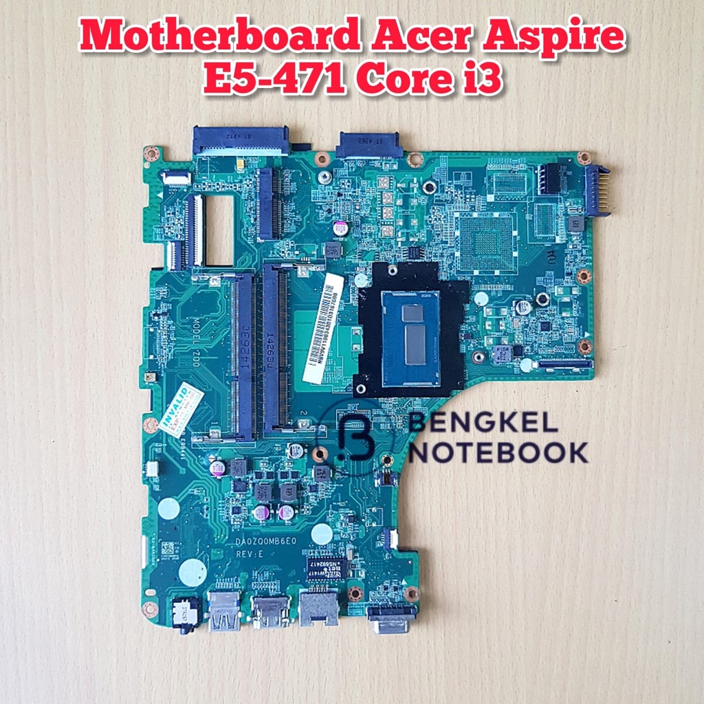 Motherboard Acer Aspire E5-471 V3-472P E5-471P Core i3 DA0ZQ0MB6E0 VGA Intel