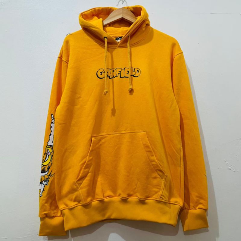 Hoodie H&M Garfield Yellow Original Free Plastik HnM