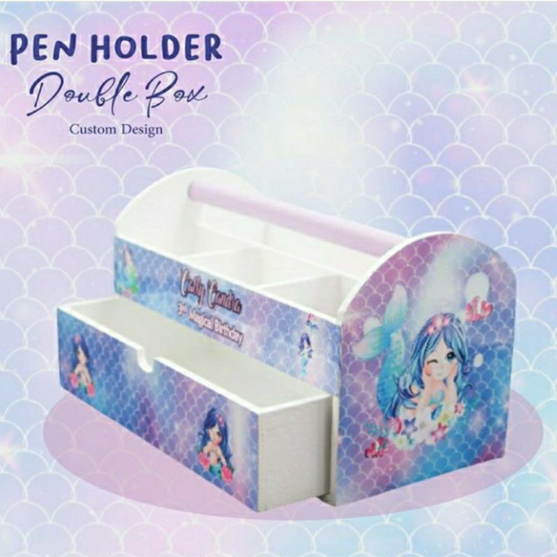 

PENCIL CASE WITH DRAWER Tempat Pensil Anak Kayu Unik SOUVENIR WOODEN GIFT HAMPERS