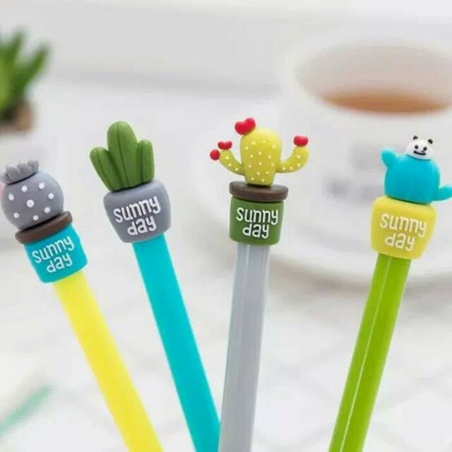 

Bolpen gel karakter Kaktus Sunny day unik