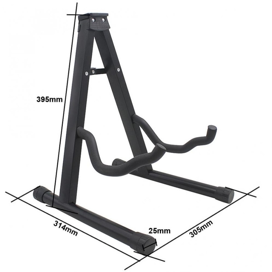 Tripod Stand Gitar Foldable Aluminium Alloy - U9 - Black