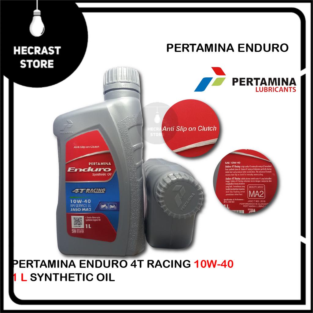 Pertamina Enduro Racing 1 Liter 10w40 JASO Ma2 API SJ Oli Motor Sport