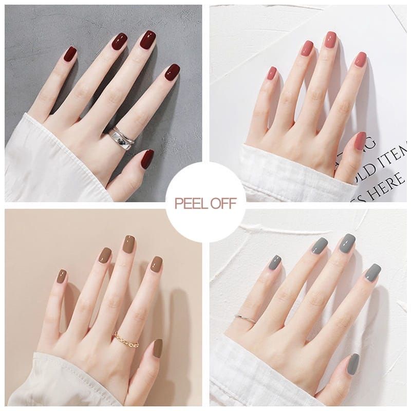 Medan Termurah Nail polish 10ml cat kuku halal muslimah bisa dikupas/ kudan kutek peel off halal tahan lama + wangi