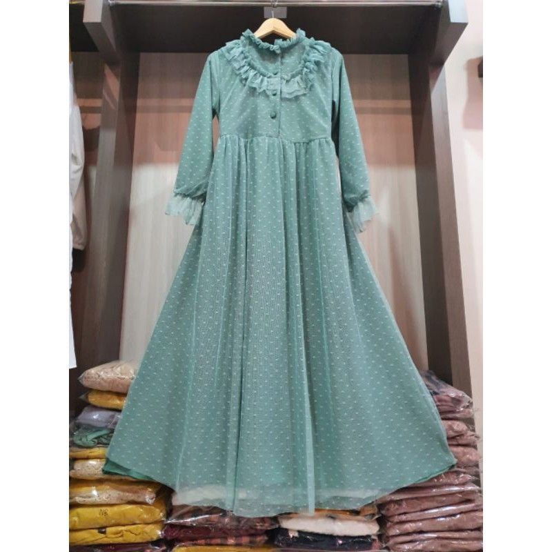GAMIS QUEEN TILE TULE DOTY by RAYHANUN size S sampai SUPER JUMBO ld 160 170 180