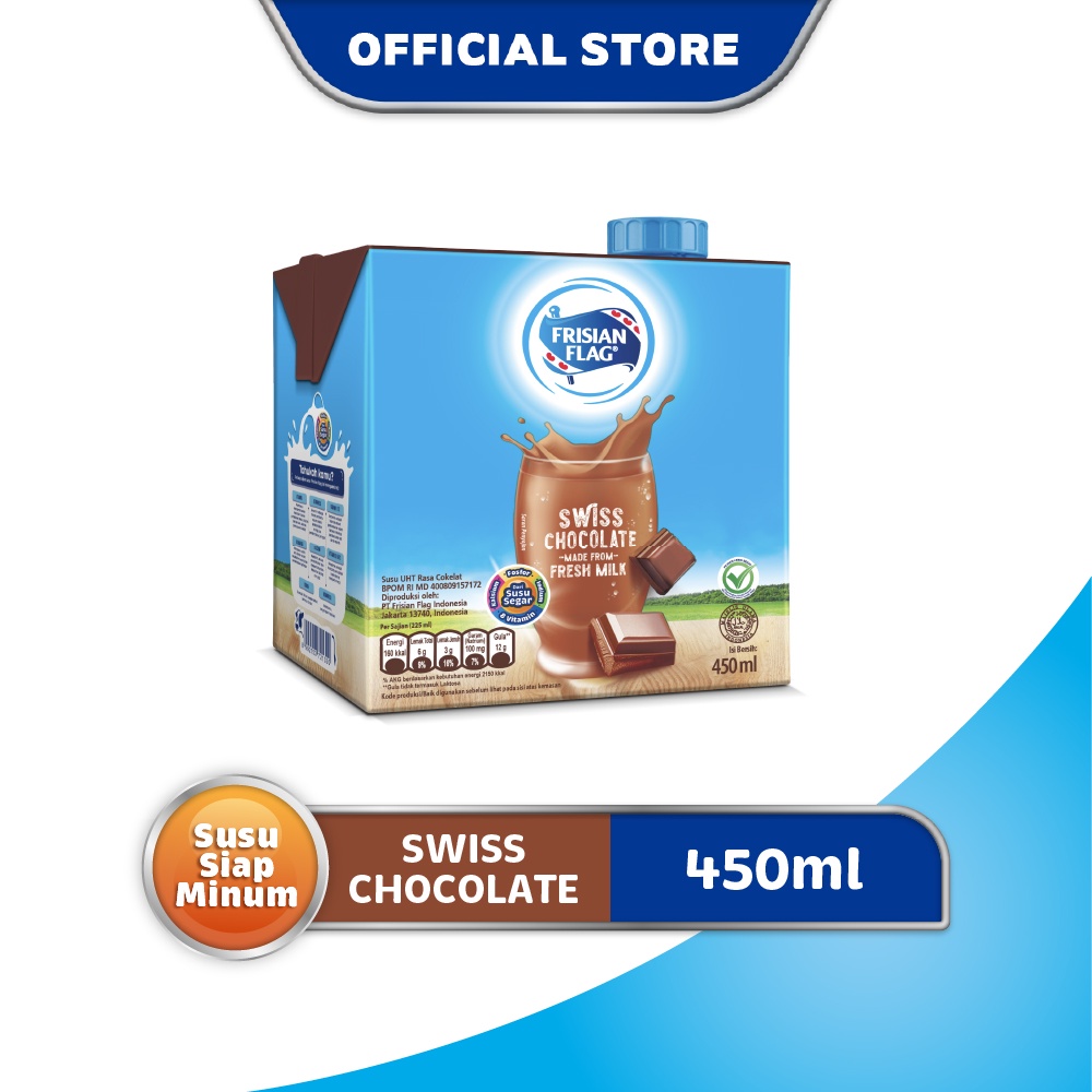 Frisian Flag Purefarm Susu UHT Chocolate 450 mL