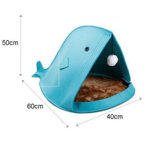 Tempat Tidur Anjing / Kucing Pet House Dog Cat Bed Shark