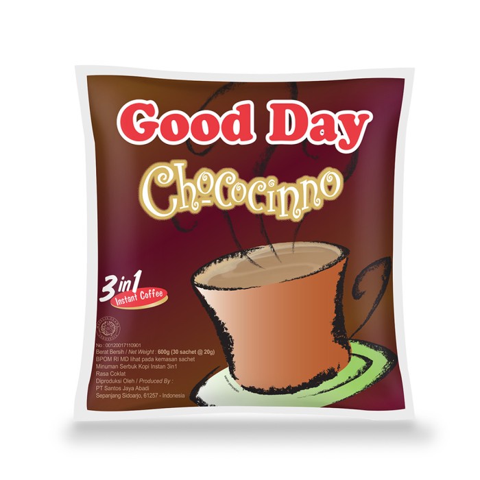 

Good Day Chocochinno Renteng (50 Sachet@20 Gram)