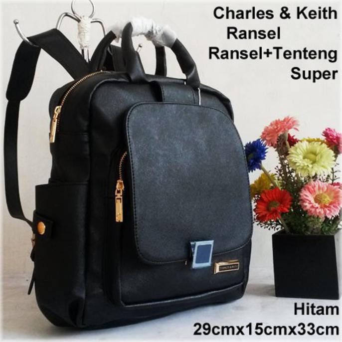 Supplier Tas Ransel Tenteng Wanita Branded CK Super Murah Warna Hitam
