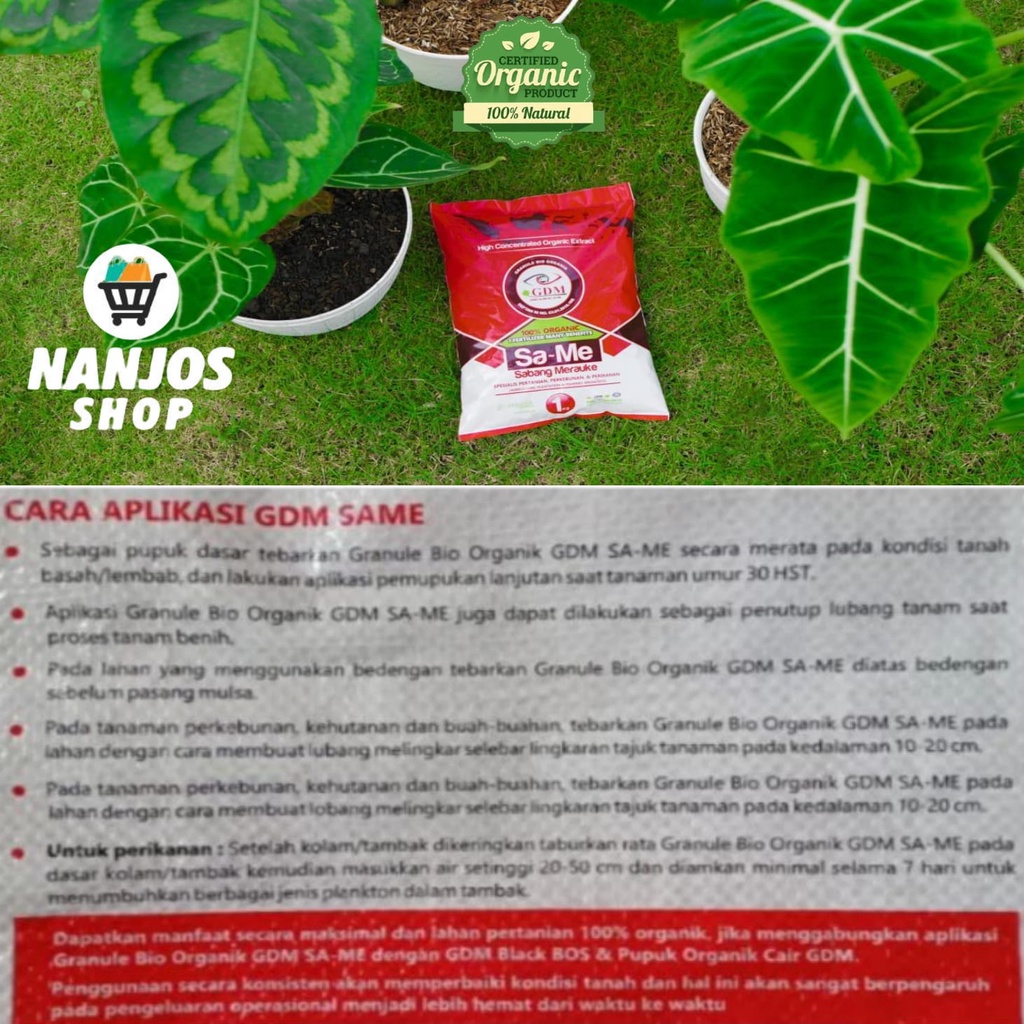 GDM Same Granule Bio Organik Pupuk Organik Padat 10 Kg