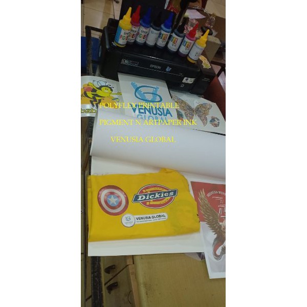

POLYFLEX PRINTABLE TINTA ARTPAPER DAN-ATAU PIGMENT INK NEW PRODUK