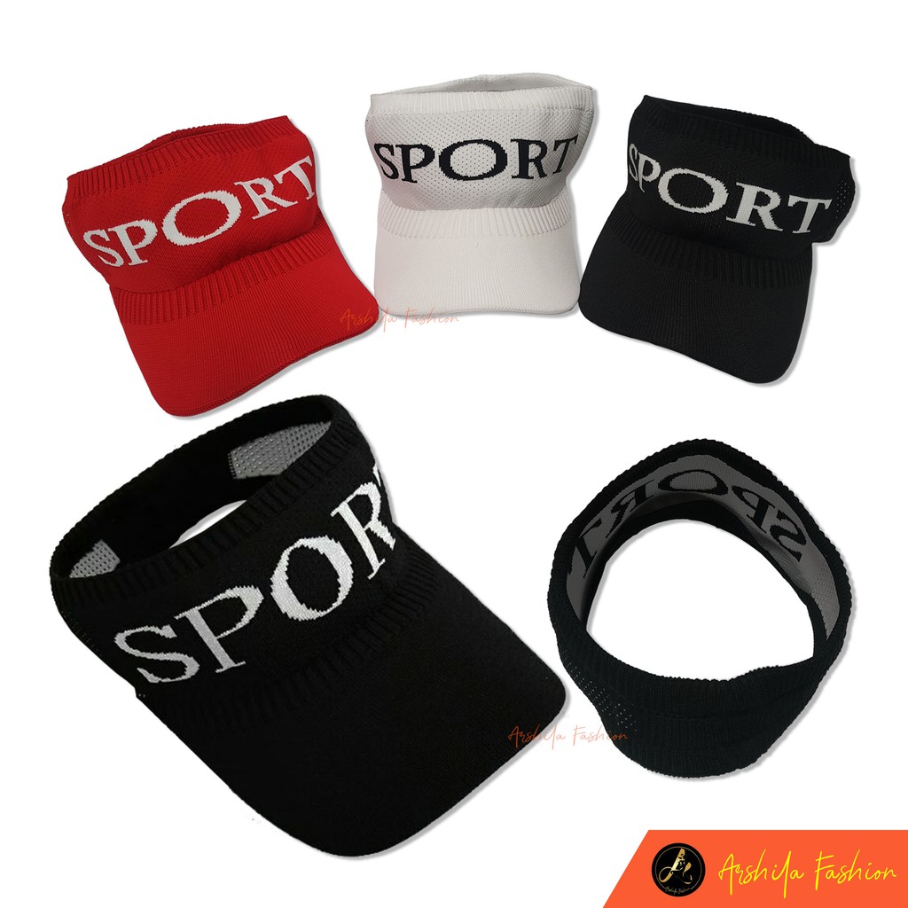 Topi Golf Senam Pantai Import Korea Rajut Karet Wanita 