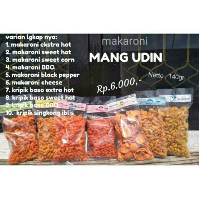 

Makaroni pedas 140gr / makaroni termurah / makaroni Terlaris / Pedas enak / Kriuk / Laris