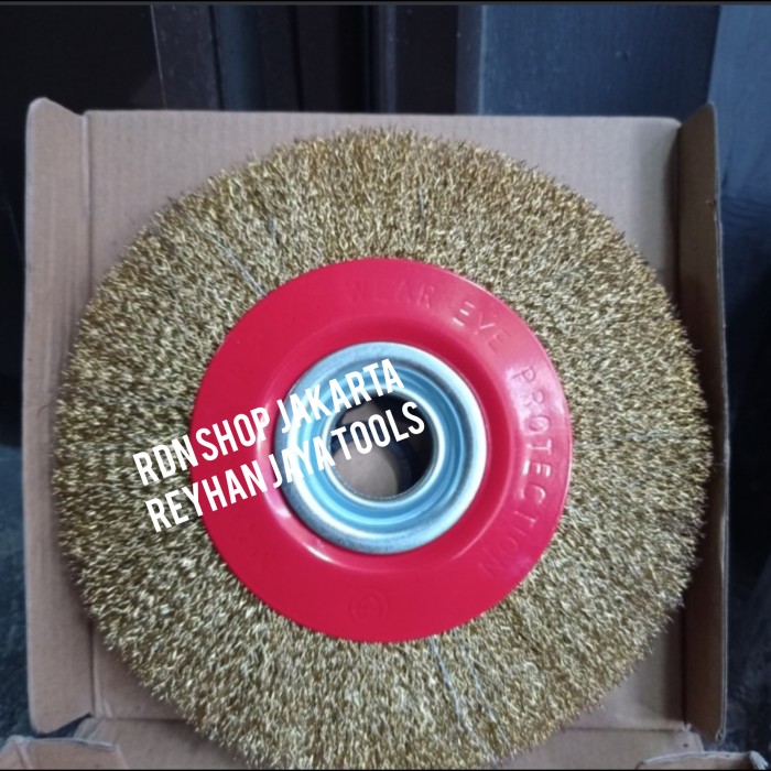 sikat kawat 8" baja bulat