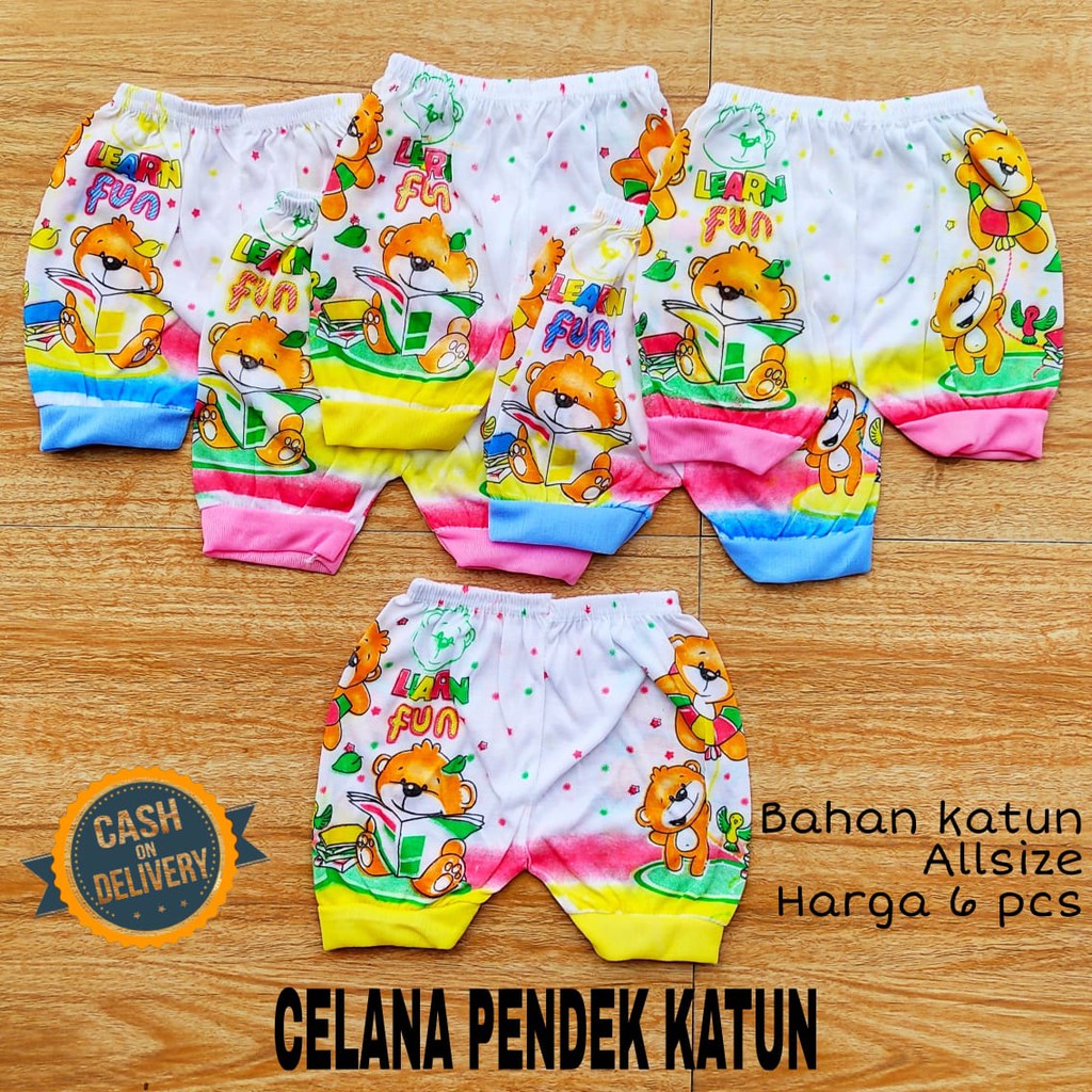 1 LUSIN (12 pcs) Celana bayi pendek KATUN harga grosir