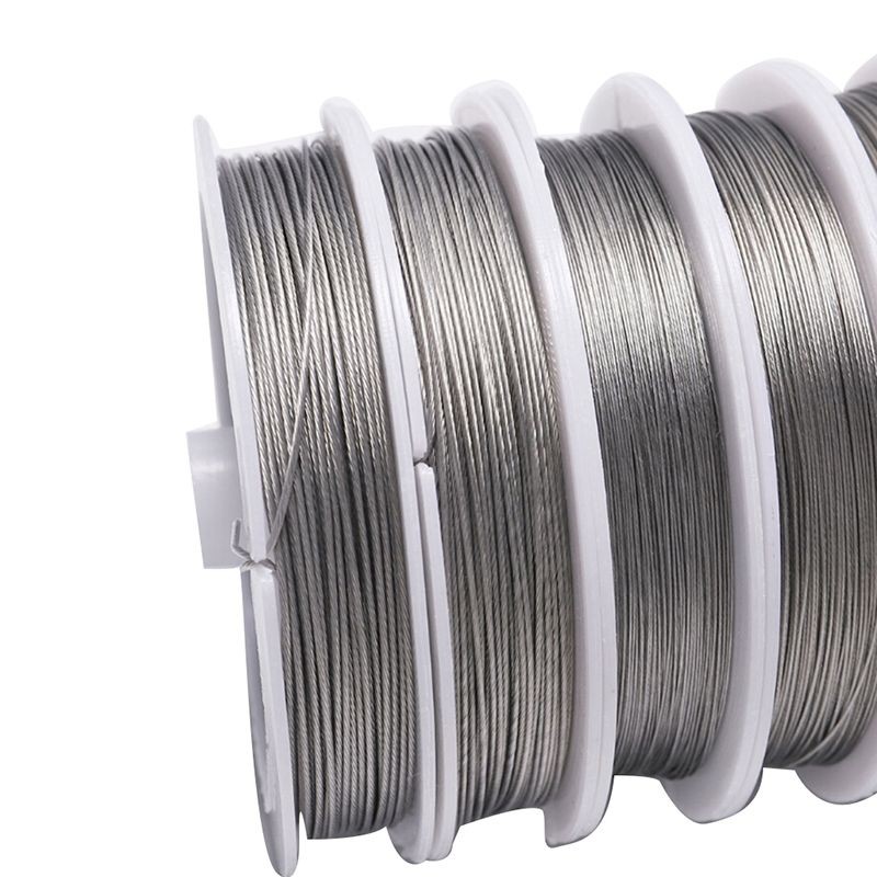 1 Roll Tali Bahan Stainless Steel Ukuran 0.38 / 0.45 Tali String Cable