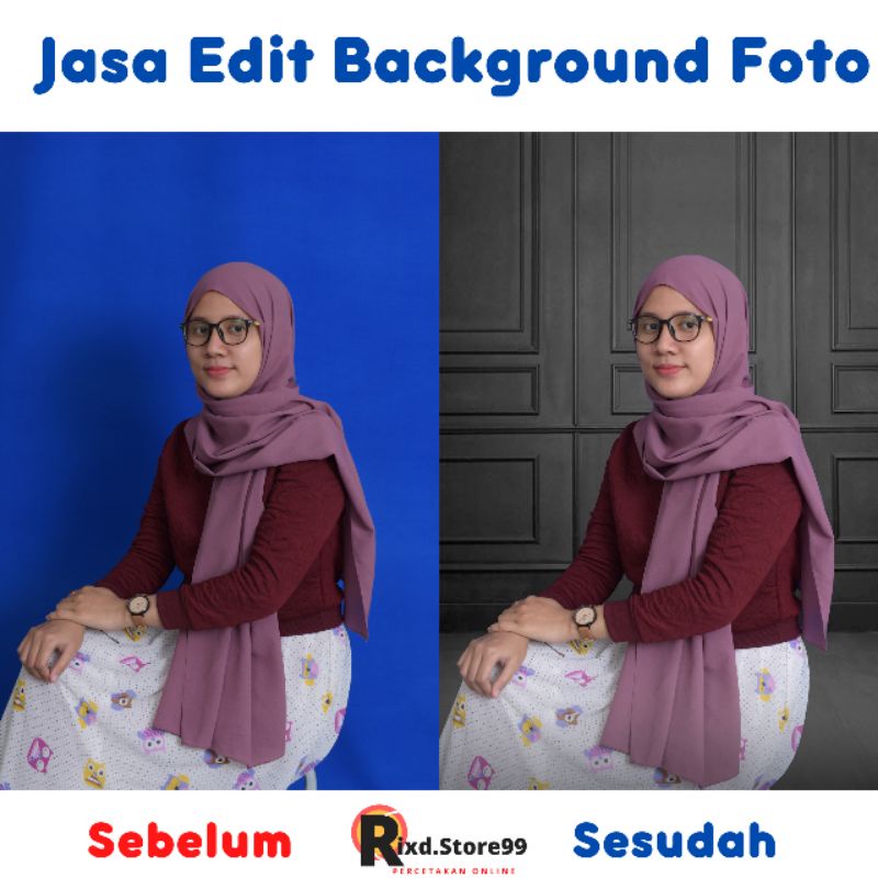 Jasa Edit Bagrond Foto/Foto keluarga