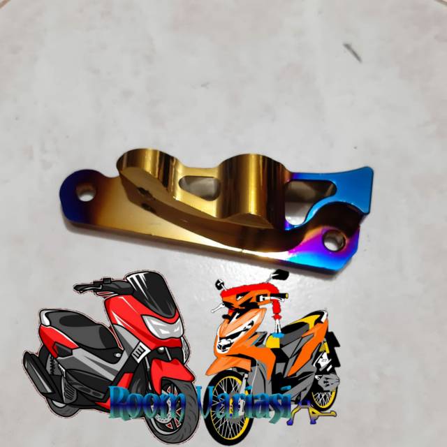 BREKET KALIPER MONOBLOK/4PISTON NISSIN BREMBO HONDA MATIC BEAT VARIO SCOOPY TWOTONE ORIGINAL BAKARAN