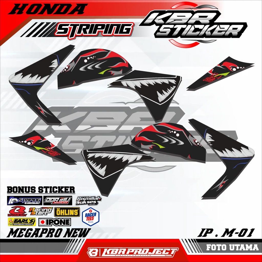 MEGAPRO NEW (COD) STICKER STRIPING MOTOR - MEGAPRO NEW.01