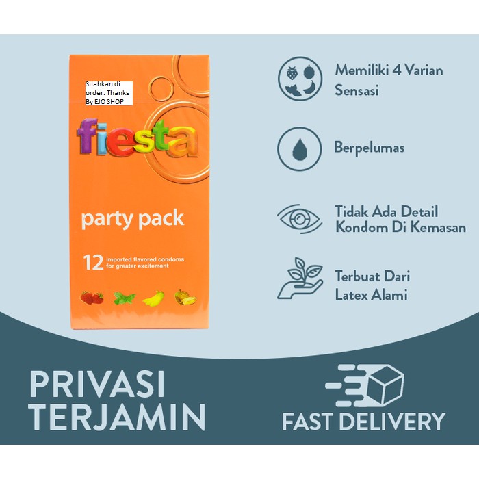 Kondom Fiesta Party Pack isi 12 pcs