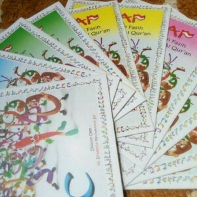 Buku kibar satu paket berwarna (Pra A, B, C)