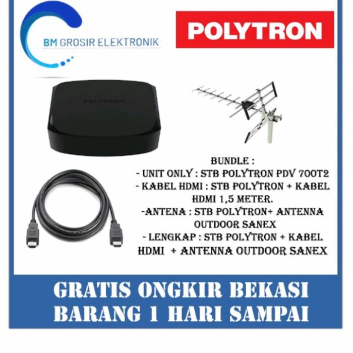 POLYTRON DIGITAL SET TOP BOX PDV-610T2 / PDV 610 T2 DIGITAL RECEIVER