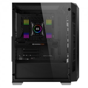 PC Case Gaming XigmaTek With 4 Fan ARGB A-RGB Trident - Casing Komputer