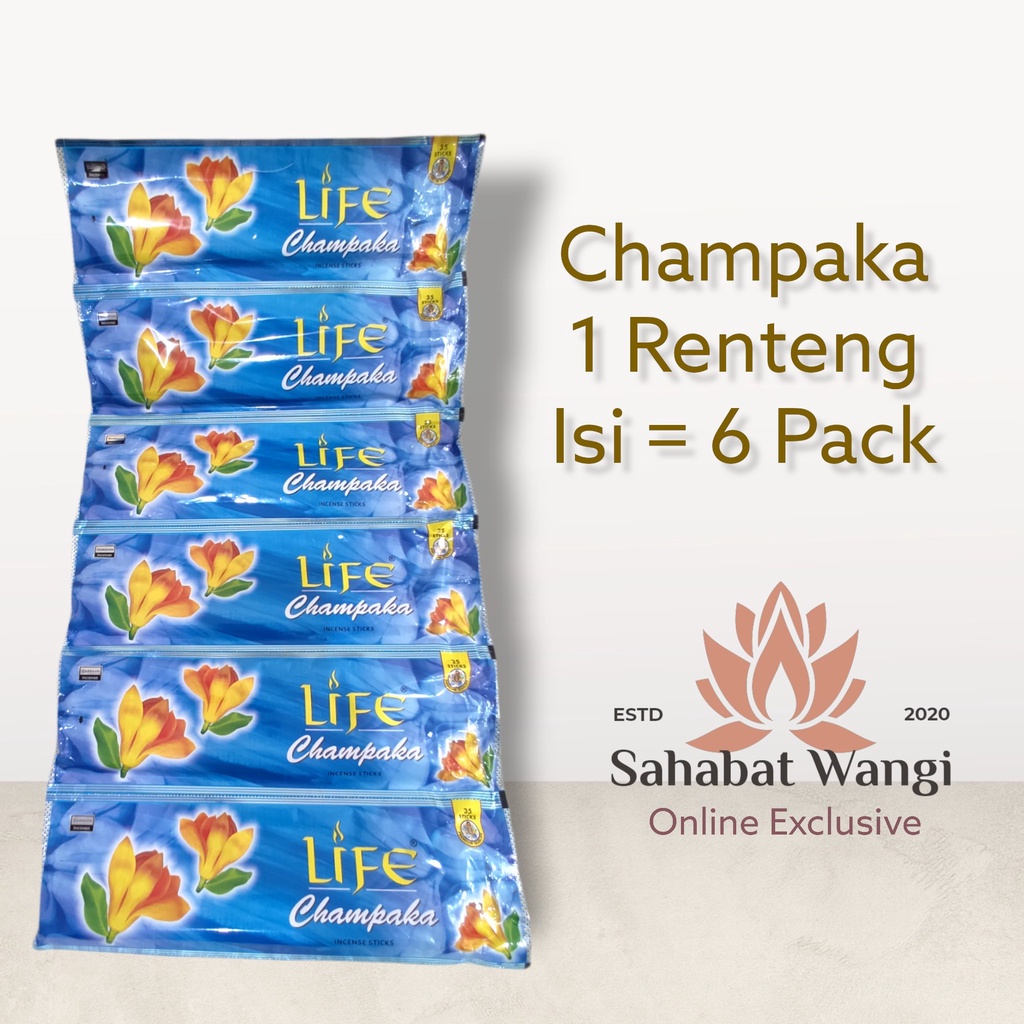 Hio Dupa India Darshan Champaka 1 Renteng ( 6 Pack)