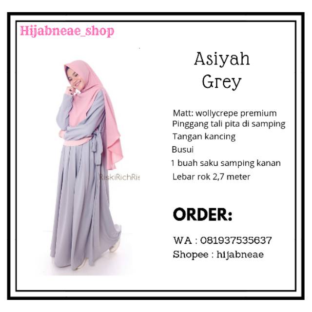 Gamis Asiyah by RISKIRICH