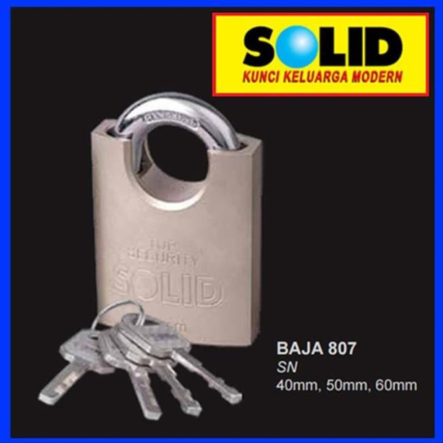 SOLID - GEMBOK PAGAR SOLID BAJA 807