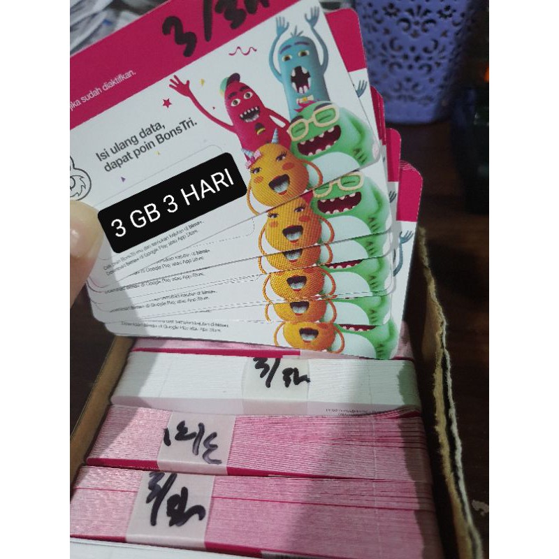 VOUCHER TRI HAPPY 3 GB 3 HARI