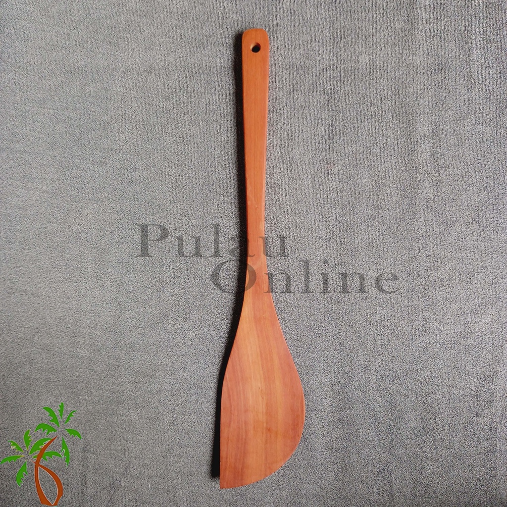 Spatula Kayu Sawo Panjang 33 CM  - Spatula Kayu Set (Isi 5) - Sutil Kayu Aneka Sutil - Set isi 5