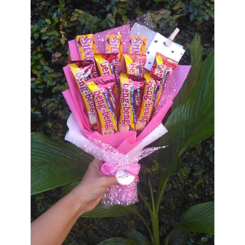 

Buket Coklat Silverqueen Beng Beng Mix