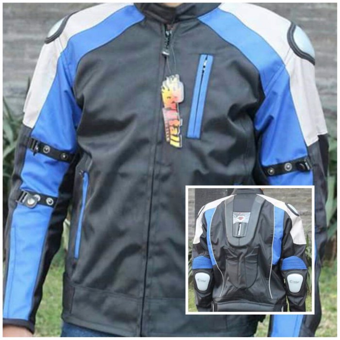 TERATAS Jaket Motor Pria / Jaket Touring cowok / Jaket Bikers Keren