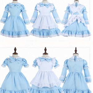 Alice in wonderland cosplay anak balita haloween kostum girl costum