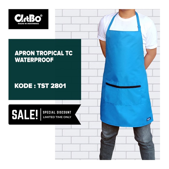 Apron Celemek Barista Barber Pelayan Cafe Masak VC596 Apron / Celemek Casual Tropical Type - Turkish