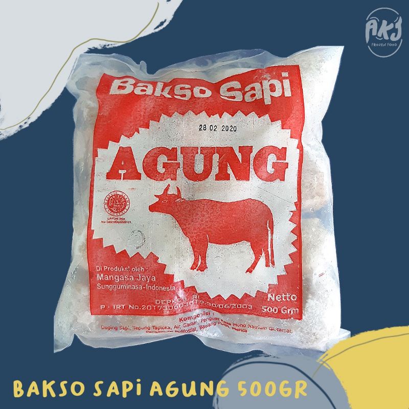 

Agung Bakso Sapi Bulat 500gr Beku