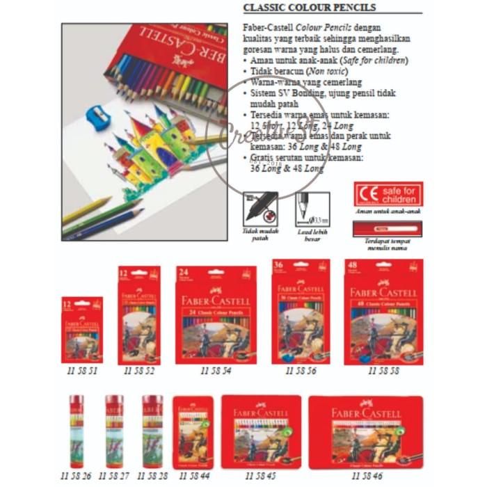 

Pensil 24 Warna Faber Castell Classic Colours Panjang Best Seller