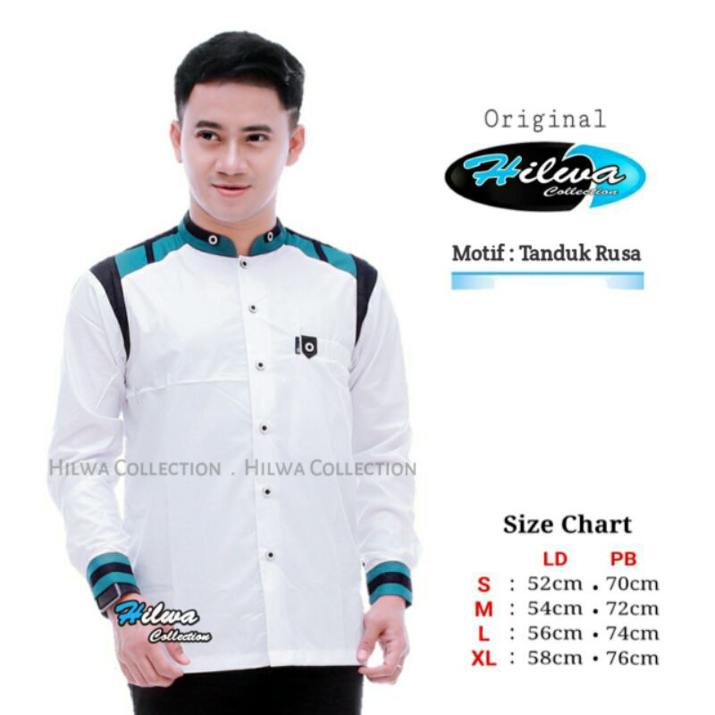 baju koko pria lengan panjang HILWA COLLECTION
