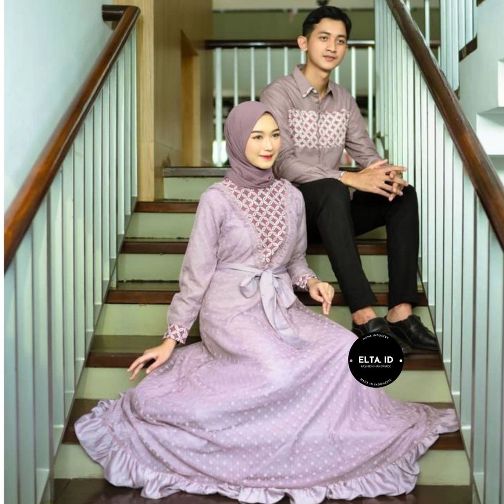 Baju Batik Couple Modern Batik Set Baju Couple Pasangan Gamis Brukat Couple Pasangan Batik Couple Batik Modern Couple Batik Katun Original Asli KARYAKU 2