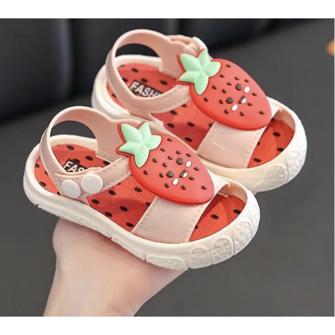 babyfit [6bln-3thn] MONICA FRUIT prewalker sendal karet slop anak sandal tali sepatu import ML-1018r