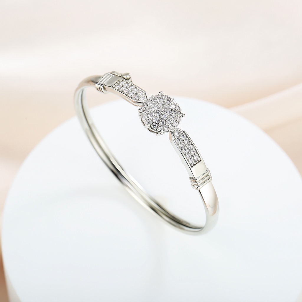 Y436 Gelang Anti Karat Perak Terbaru Bracelets Berlian Fashion Wanita Perhiasan Titanium Aksesoris