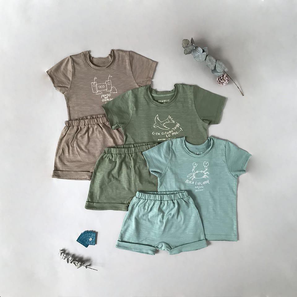 BOHO BABY SURFING TEE SURFING PANT NEW kaos Anak baju anak baju bayi 1-5 THN BOHOBABY BOHOPANNA