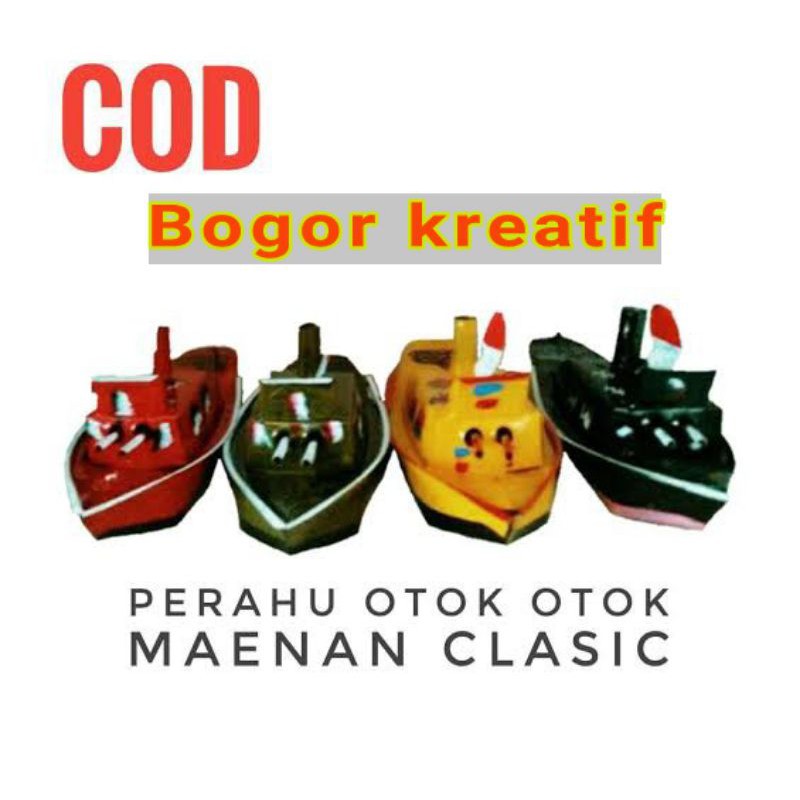 mainan anak perahu Otok otok mainan jadul