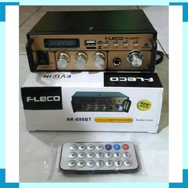 Power Amplifier FLECO AK698BT MP3 USB SDMM AC / DC Amplifier Mini