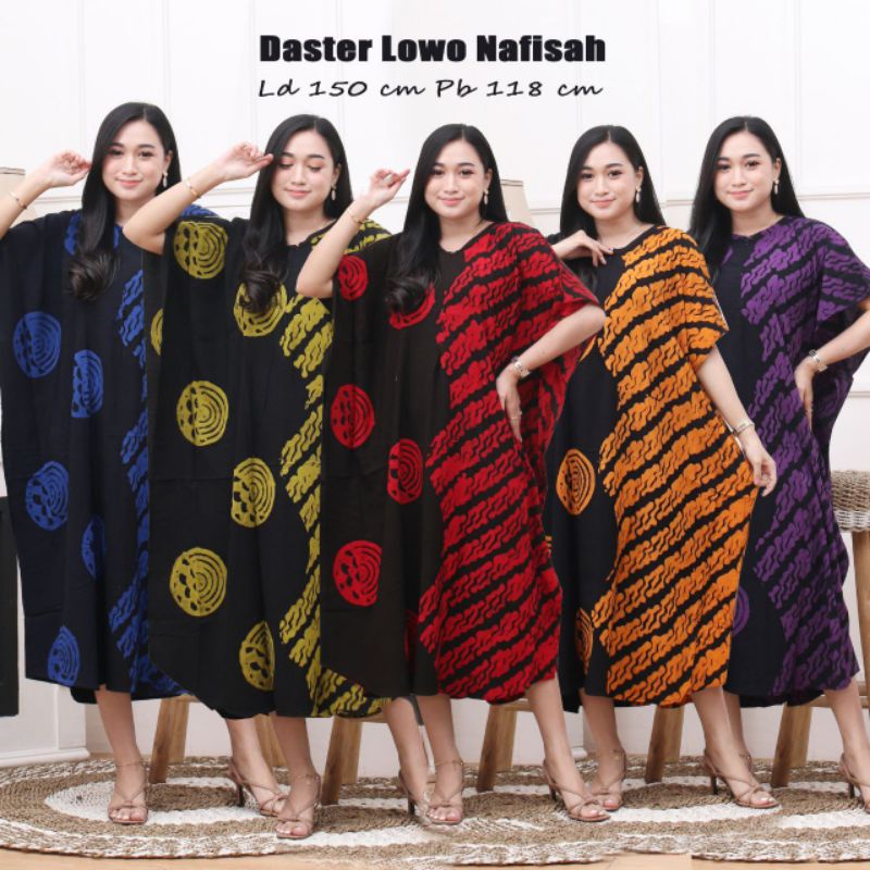 Daster Lowo Nafisah / Daster Lowo Cap Encim / Nafisah Dress Lowo Cap Handmade / Daster Kalong Cap Bu