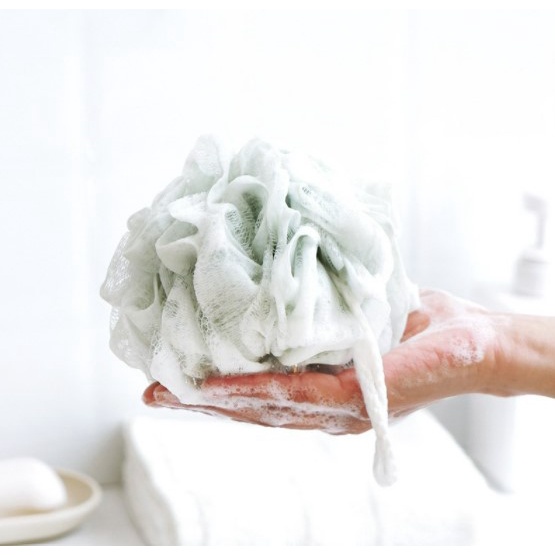 SPONS MANDI SHOWER PUFF SPON JARING MANDI RAINBOW BATH BALL BODY CARE