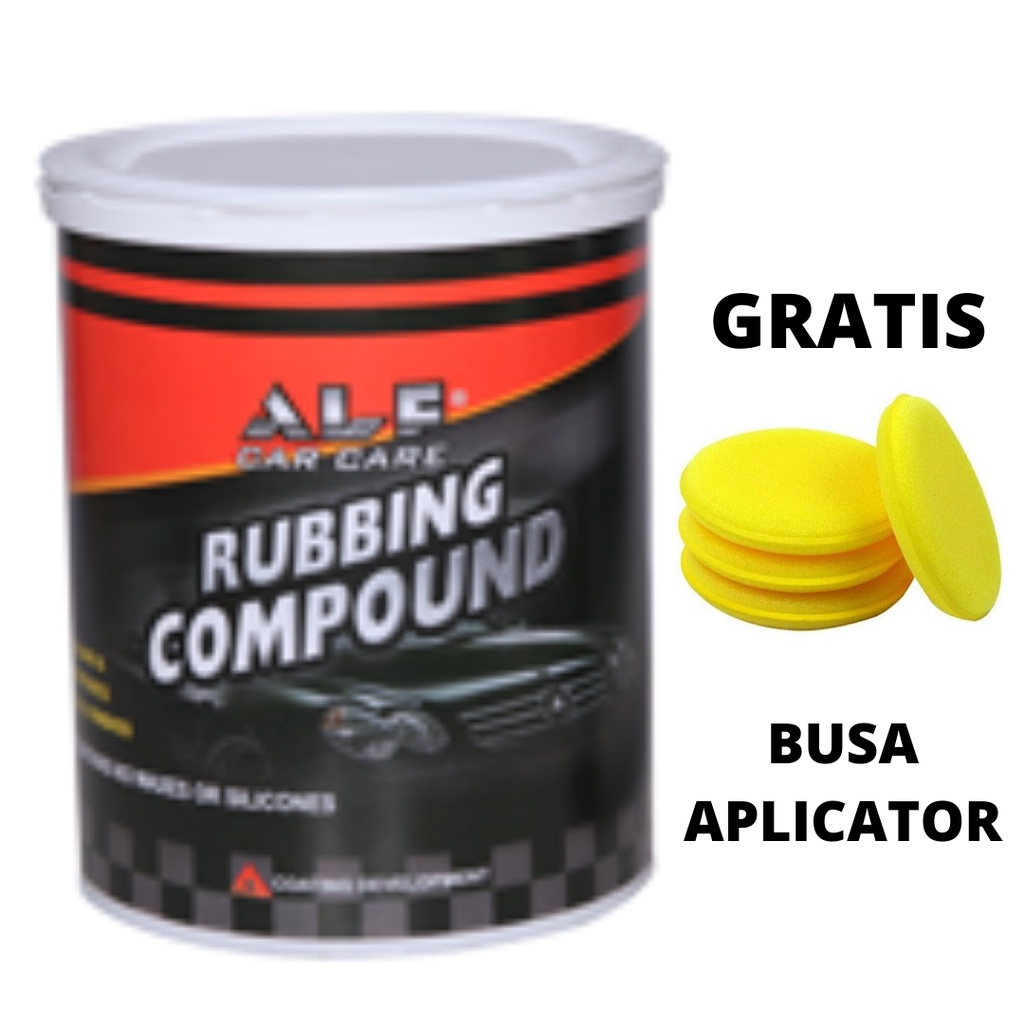 ALF RUBBING COMPOUND 1 KG GRATIS BUSA APPLICATOR Penghilang Baret Lecet Untuk Mobil Motor Helm