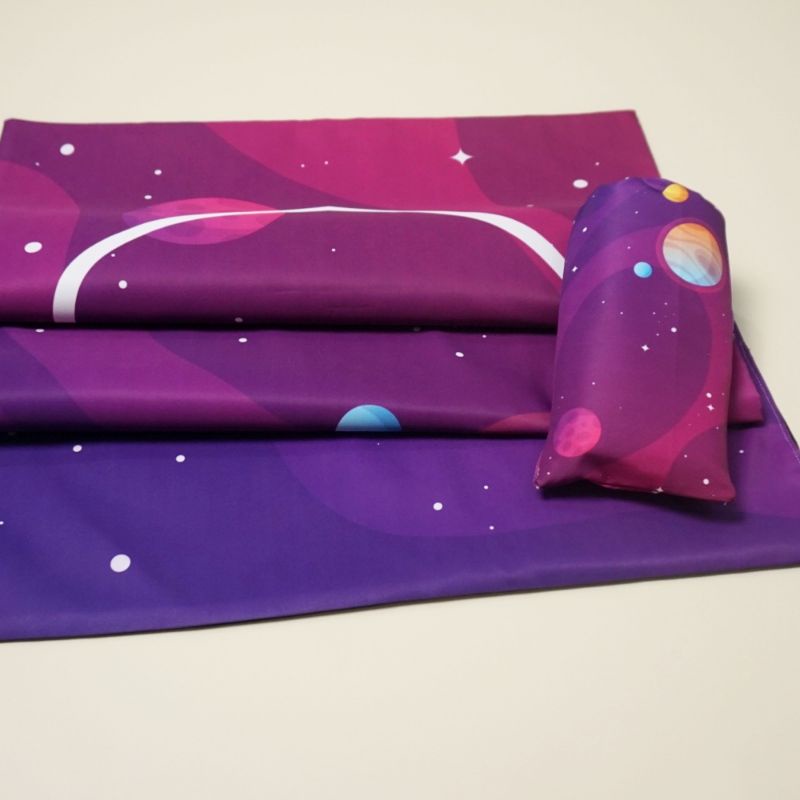 KADOKIDI Sajadah Travel Anak & Dewasa FREE NAMA & POUCH | Outerspace Series-2